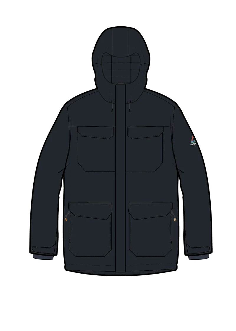 Explorer Wasserdichte Daunenparka - Schwarz