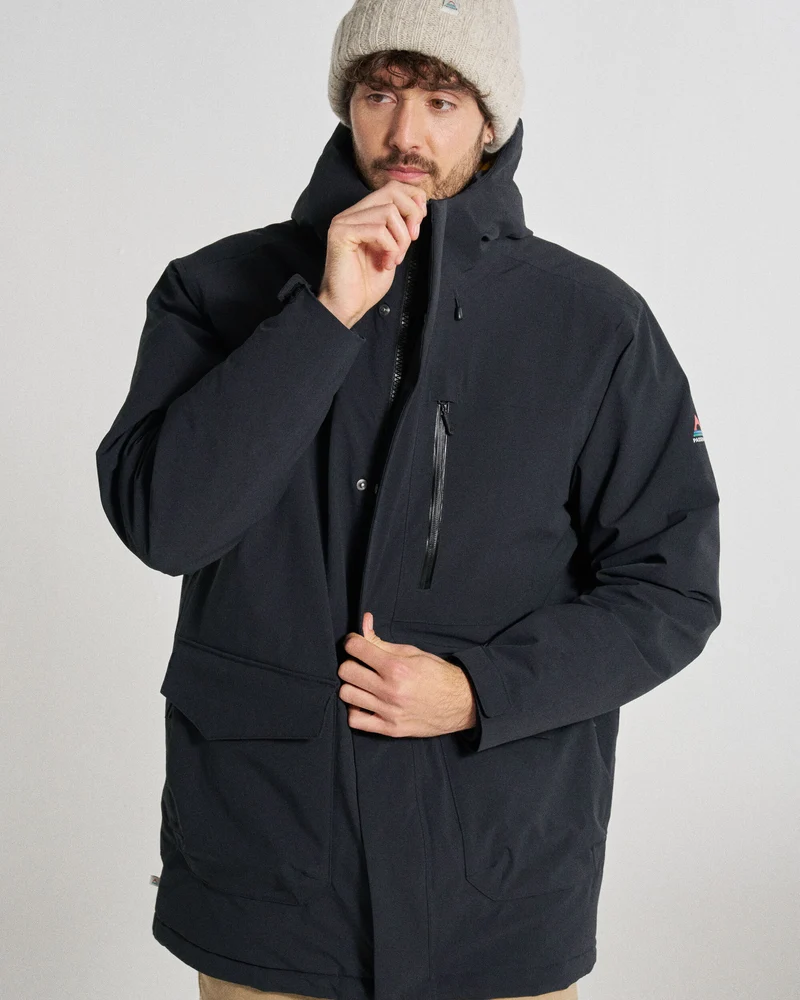 Rainier Wasserdichte Parka - Schwarz