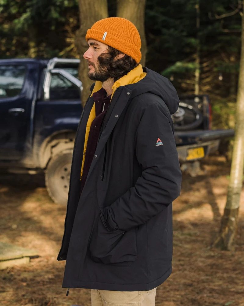 Rainier Wasserdichte Parka - Schwarz