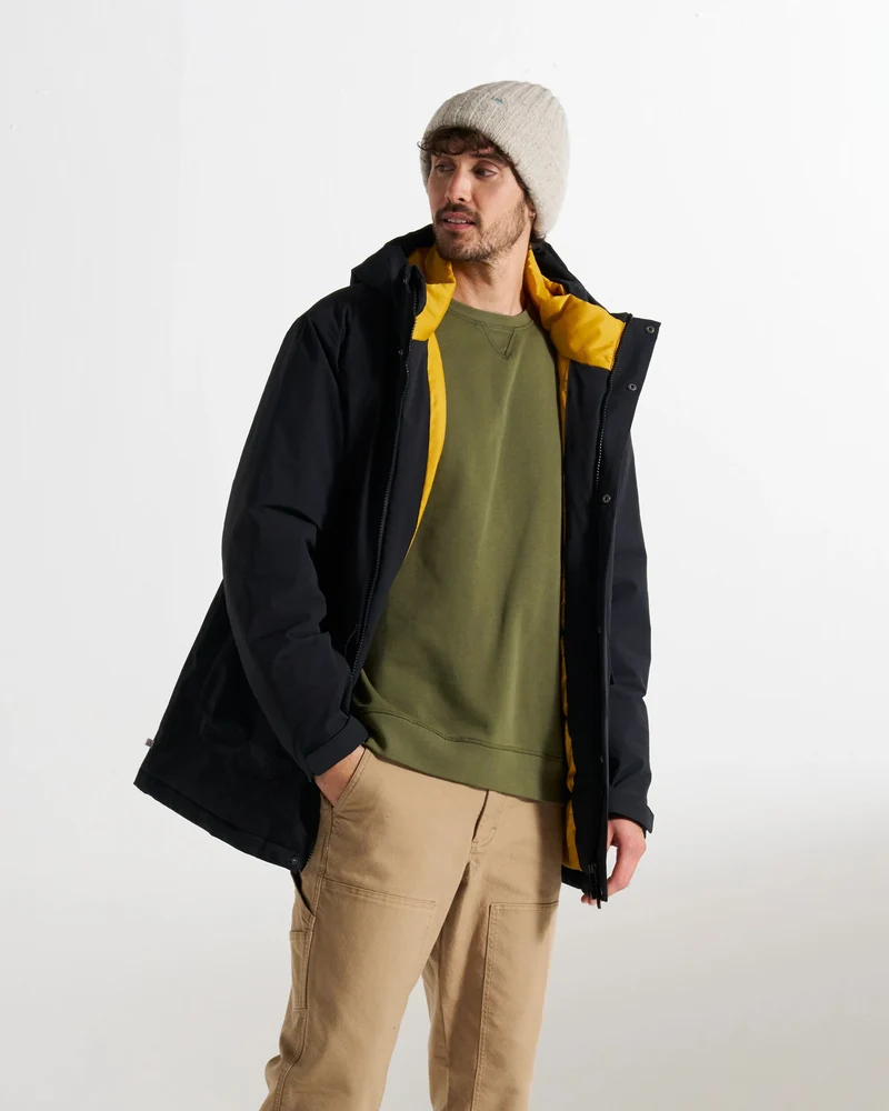 Rainier Wasserdichte Parka - Schwarz