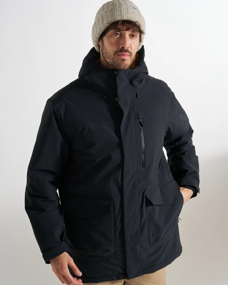 Rainier Wasserdichte Parka - Schwarz