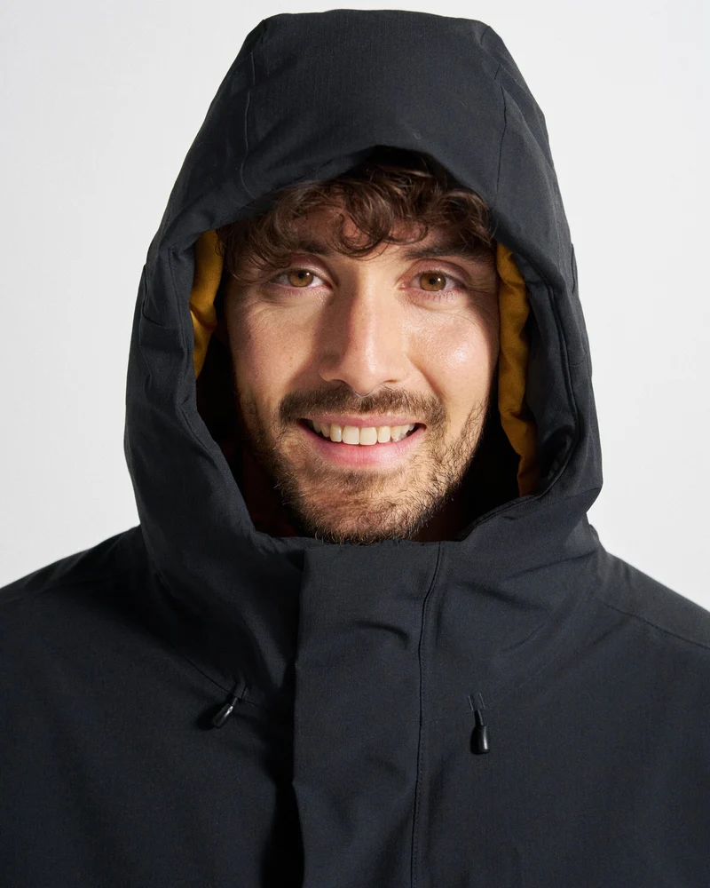 Rainier Wasserdichte Parka - Schwarz