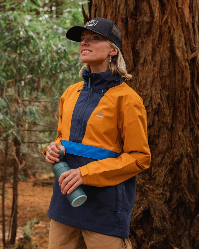 Skyline Wasserdichter Anorak - Sunrise Orange