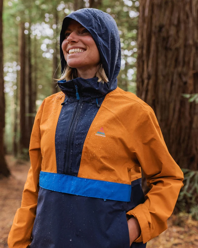 Skyline Wasserdichter Anorak - Sunrise Orange