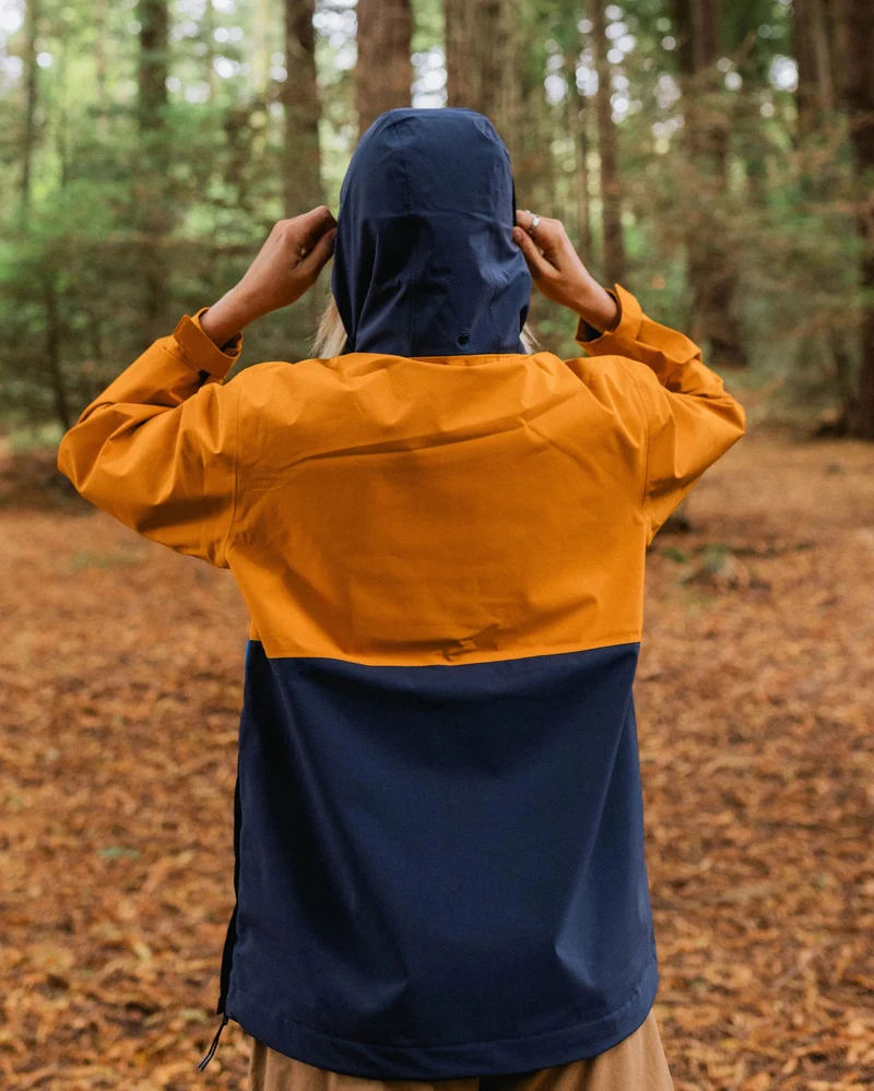 Skyline Wasserdichter Anorak - Sunrise Orange