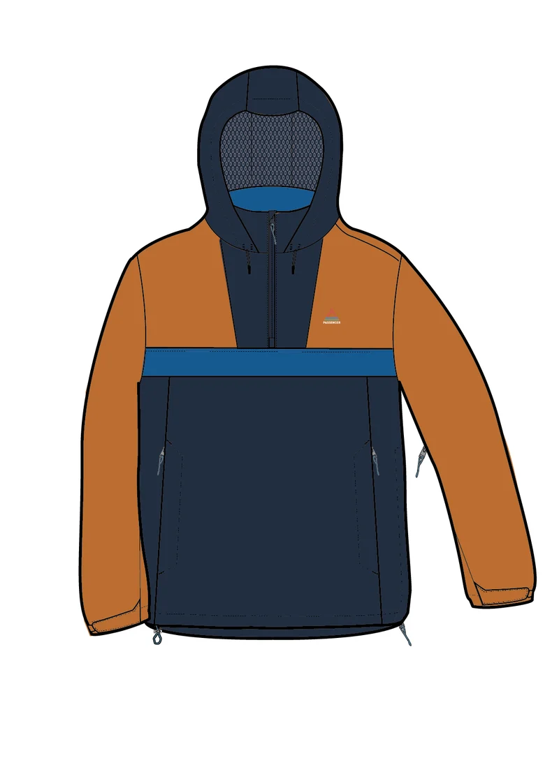 Skyline Wasserdichter Anorak - Sunrise Orange