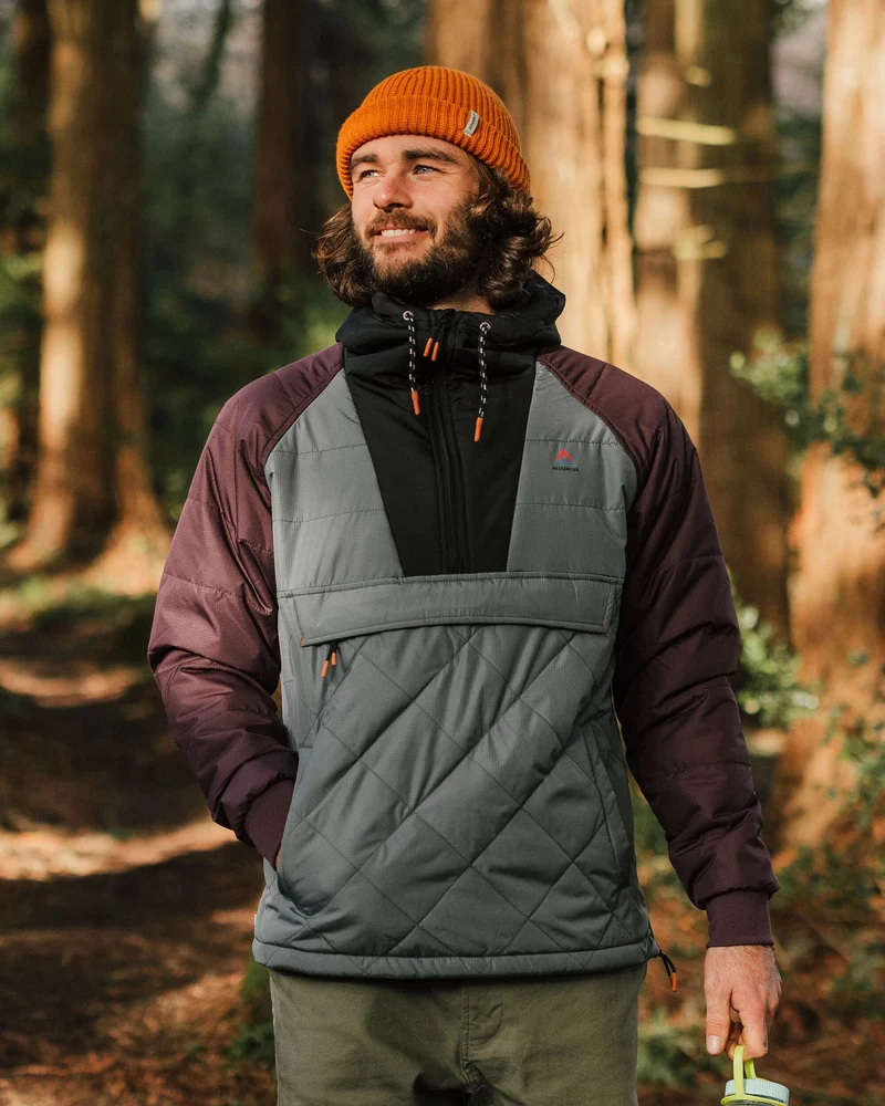 Oceanic Isolierte Anorak - Sturmgrau/Tiefpflaume