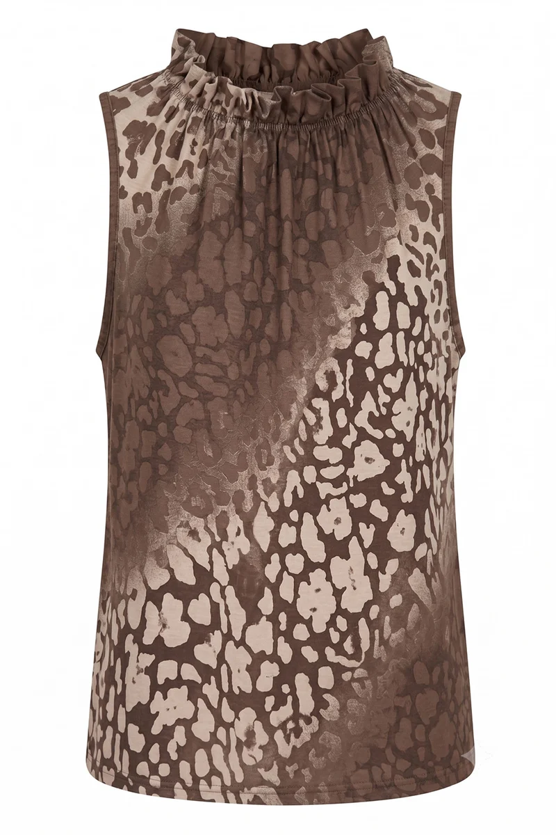Lucina Top Leo | Brown Leopard