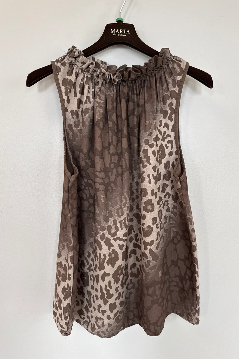 Lucina Top Leo | Brown Leopard
