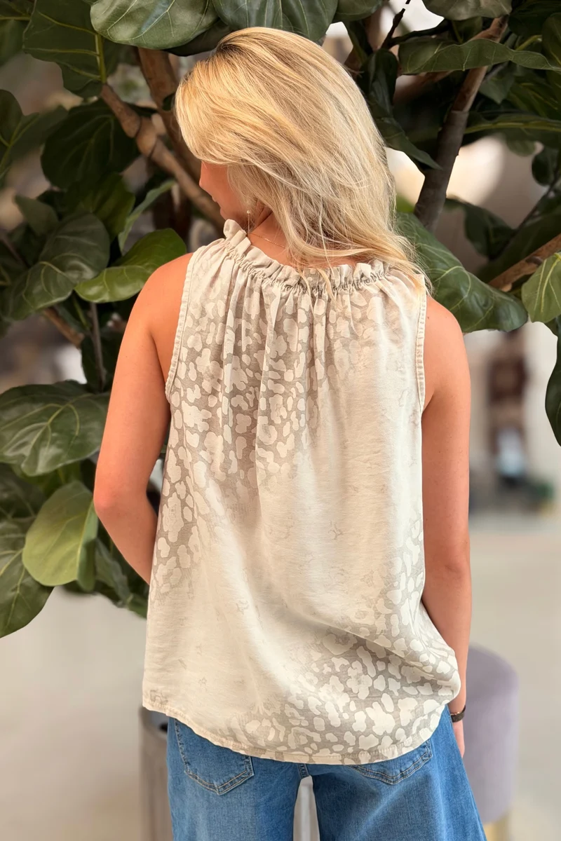 Lucina Top Leo | Beige Leopard