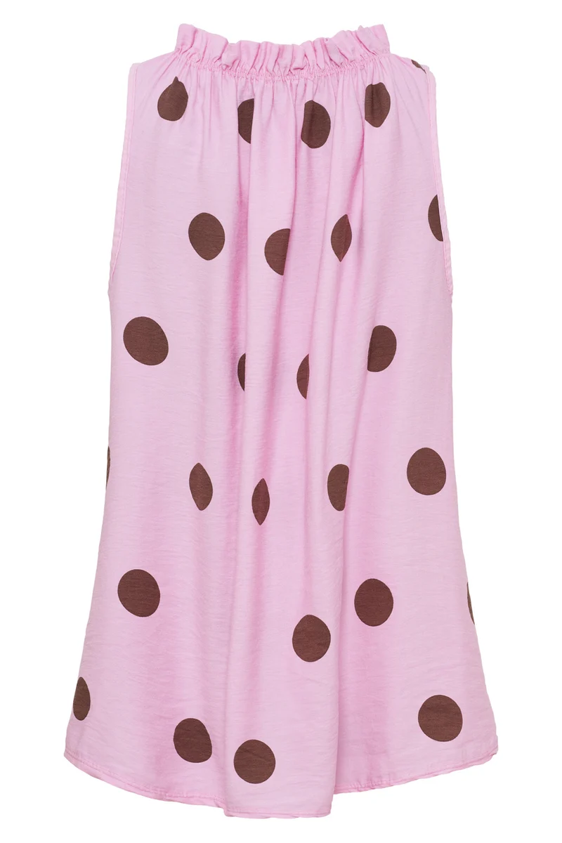 Lucina Dot Top | Pink Polka Dot