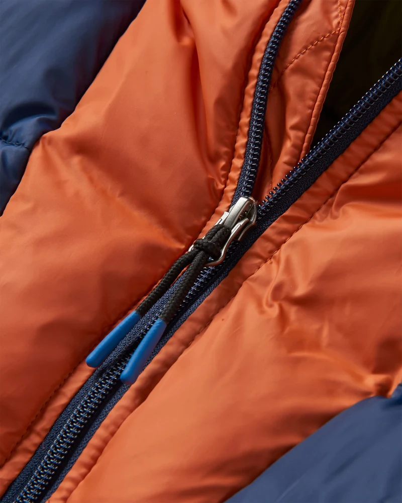Flynn Isolierte Jacke - Reiches Marineblau/ Gebranntes Orange