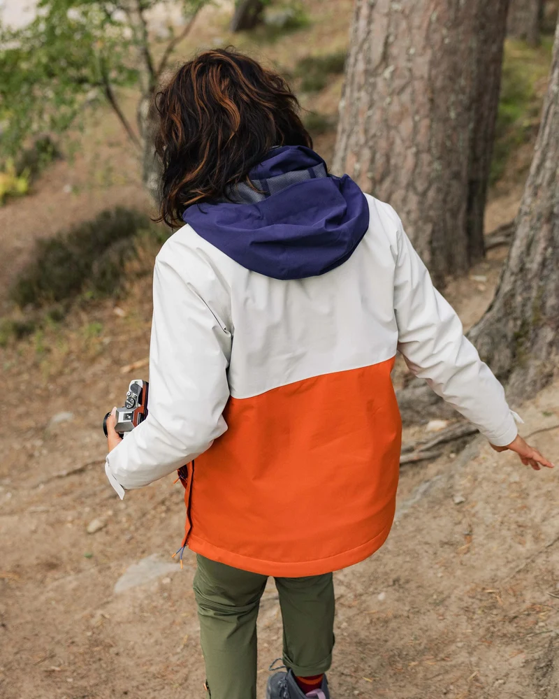 Skyline Wasserdichte Anorak - Gebranntes Orange/Birke