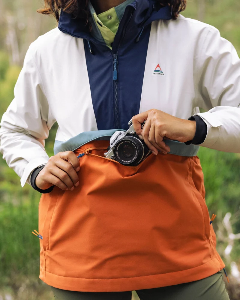 Skyline Wasserdichte Anorak - Gebranntes Orange/Birke