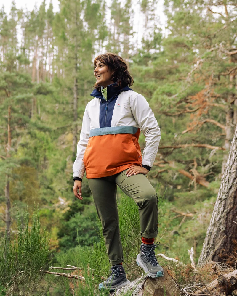 Skyline Wasserdichte Anorak - Gebranntes Orange/Birke