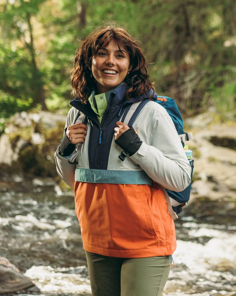 Skyline Wasserdichte Anorak - Gebranntes Orange/Birke