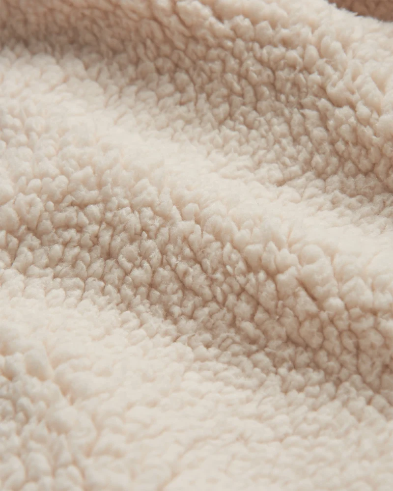 Waves Sherpa Lined Changing Robe - Tiefblaues Tarn-Muster