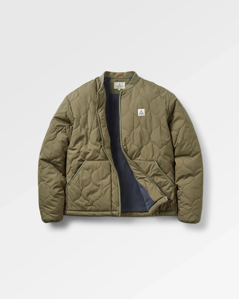 Hytte Fleece-gefütterte Jacke - Staubiges Olive