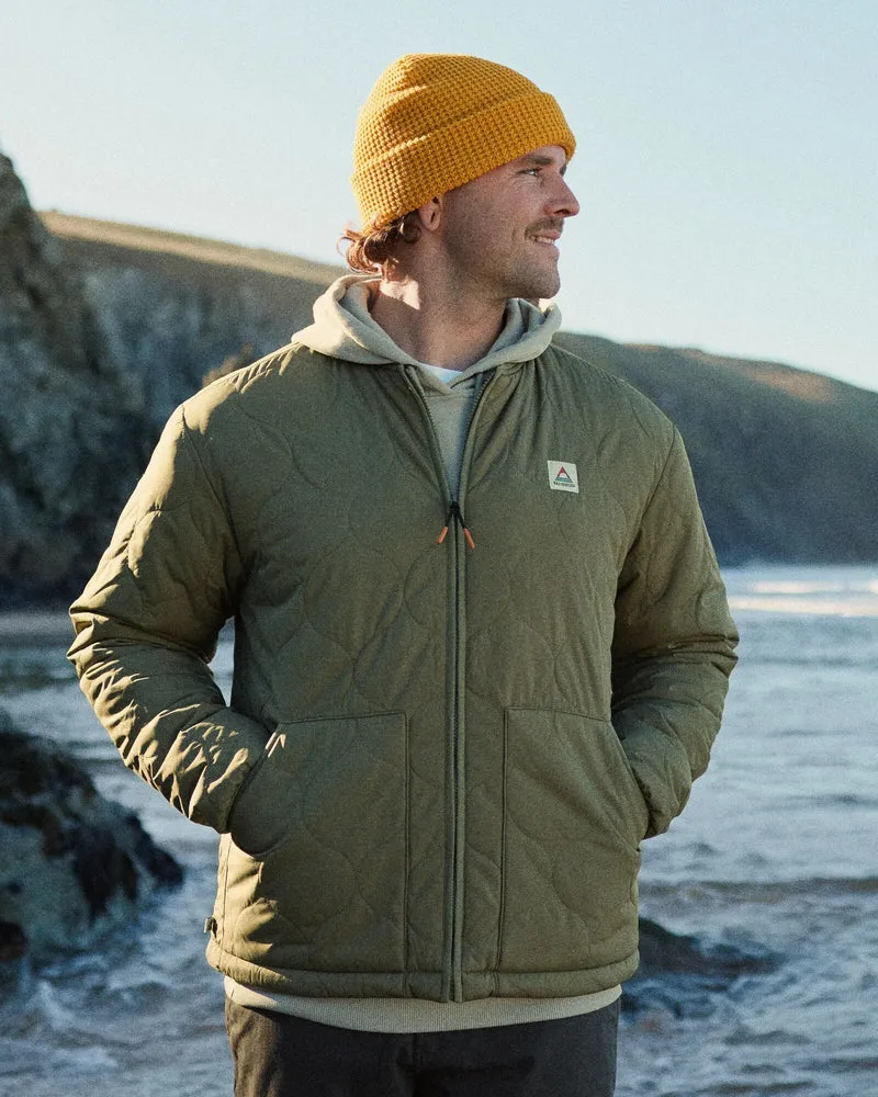 Hytte Fleece-gefütterte Jacke - Staubiges Olive