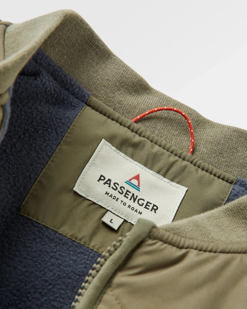 Hytte Fleece-gefütterte Jacke - Staubiges Olive
