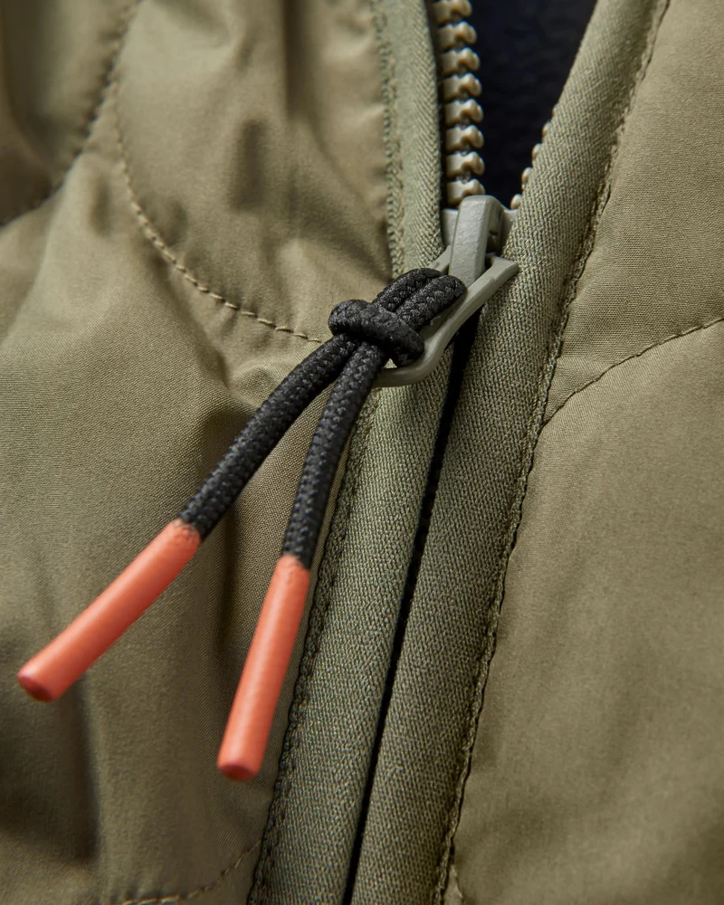 Hytte Fleece-gefütterte Jacke - Staubiges Olive