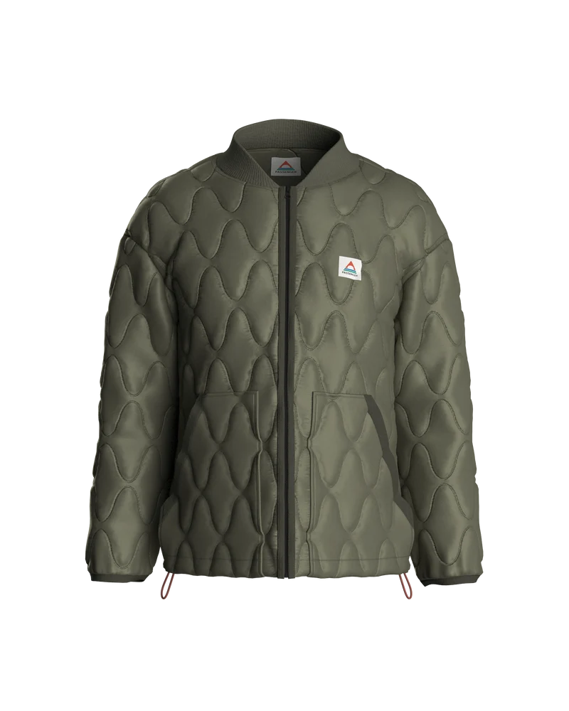 Hytte Fleece-gefütterte Jacke - Staubiges Olive