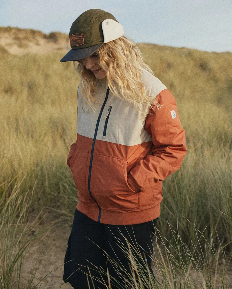 Finn Polar Fleece gefütterte Jacke - Gebrannter Ton