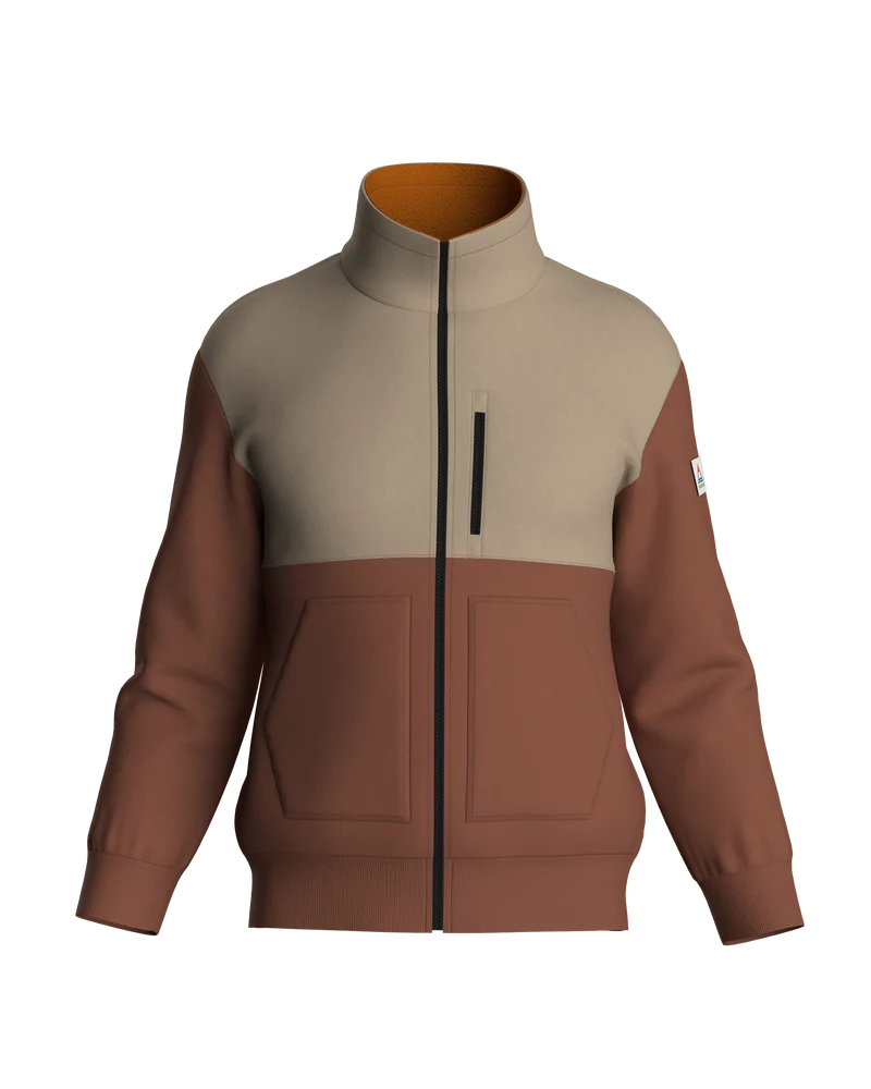 Finn Polar Fleece gefütterte Jacke - Gebrannter Ton