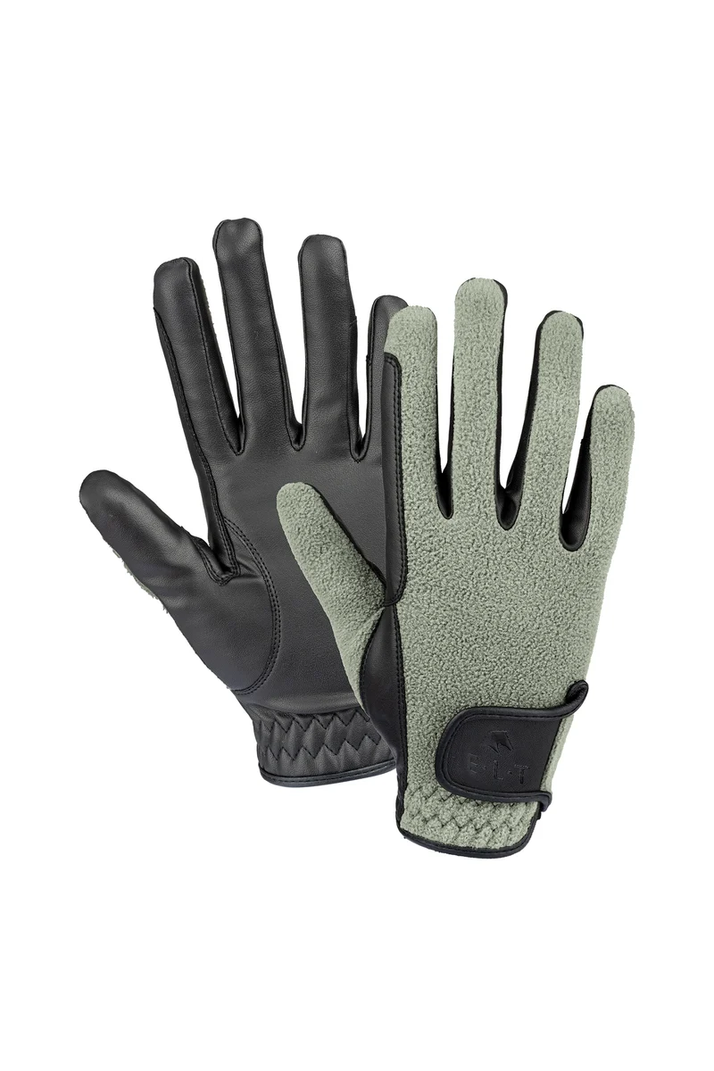Fleece Winterreithandschuhe Sage L