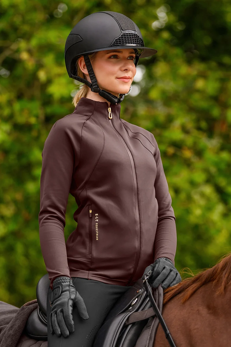 Tokyo Damen Powerstretch Jacke Mahogany M