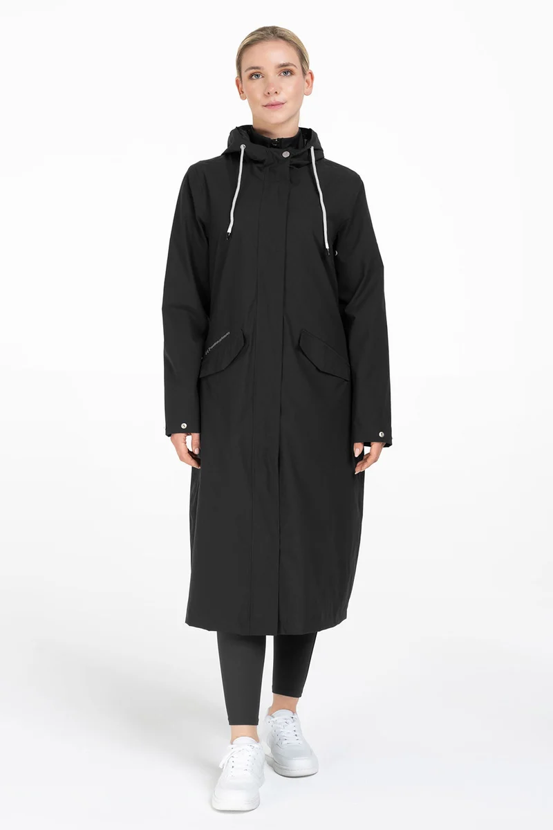 Performance Damen Regenmantel Black L