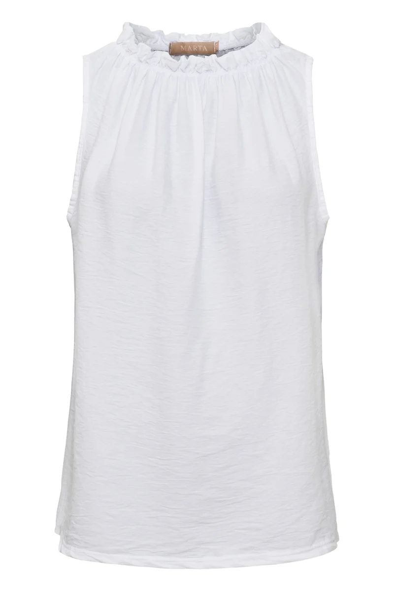 Lucina Solid Top | White Solid