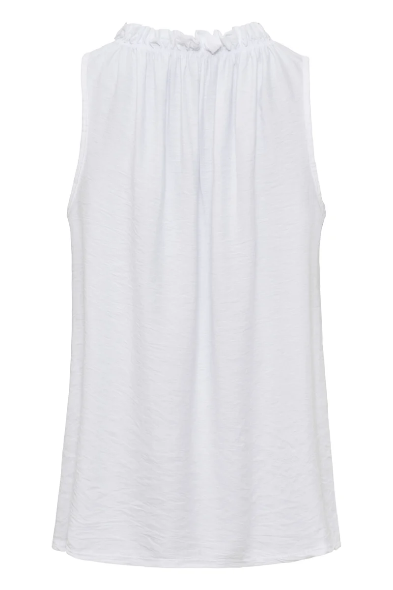 Lucina Solid Top | White Solid