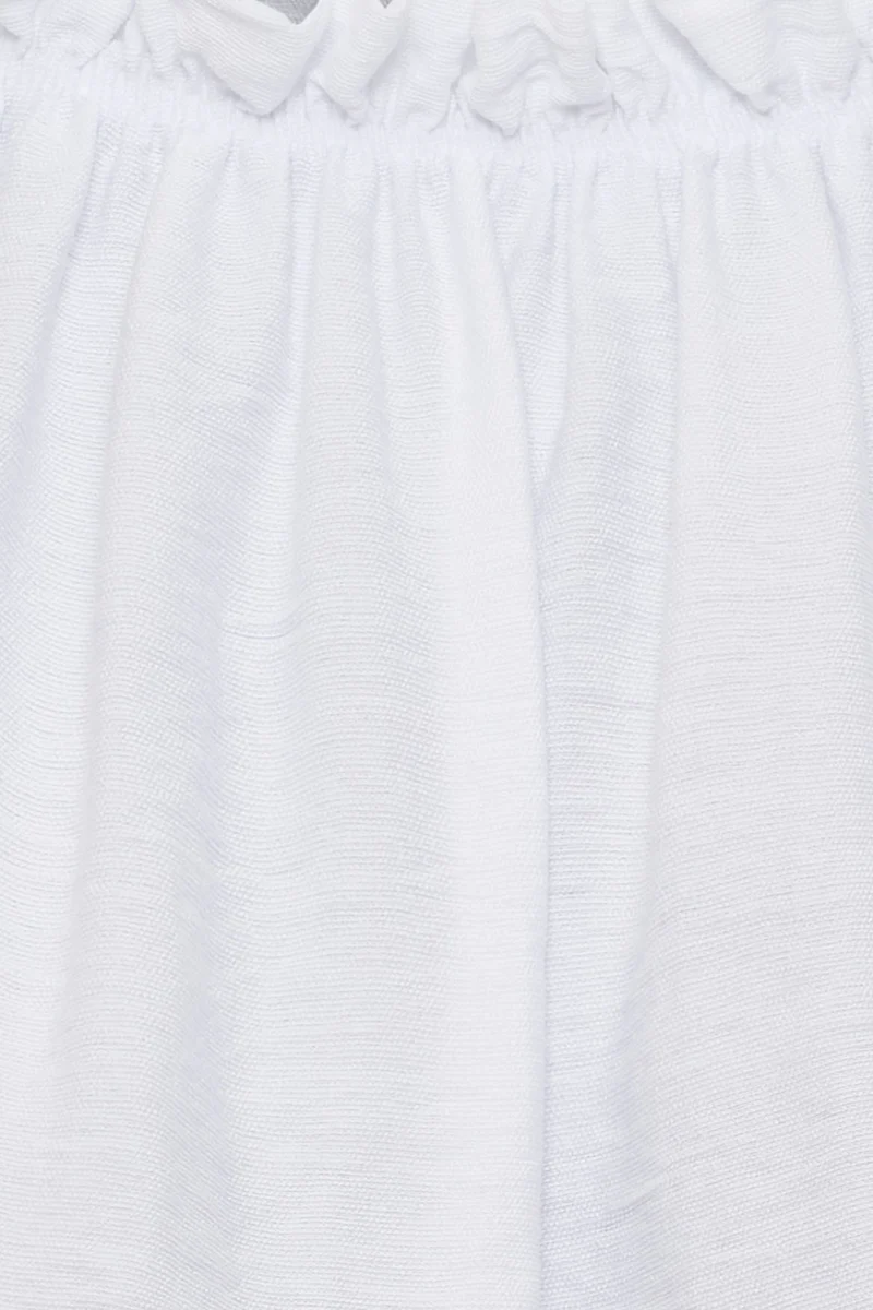 Lucina Solid Top | White Solid