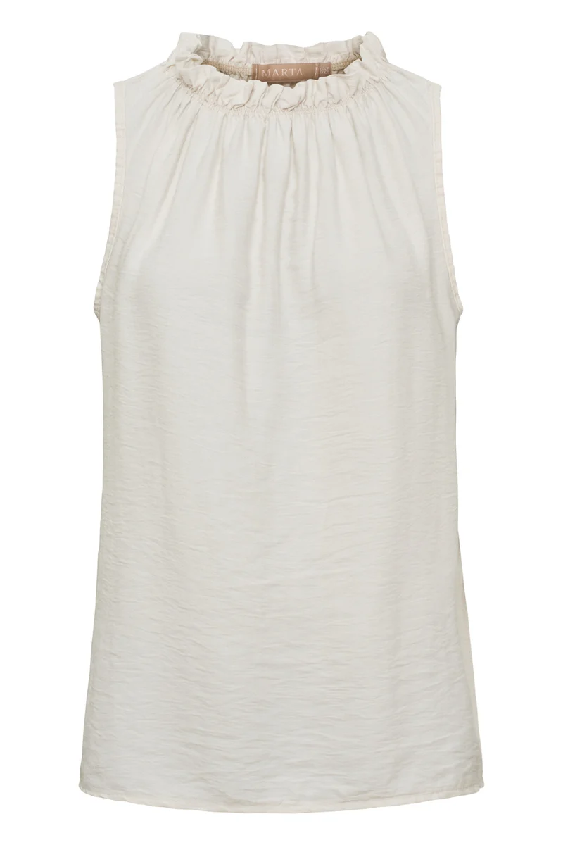 Lucina Solid Top | Beige Solid