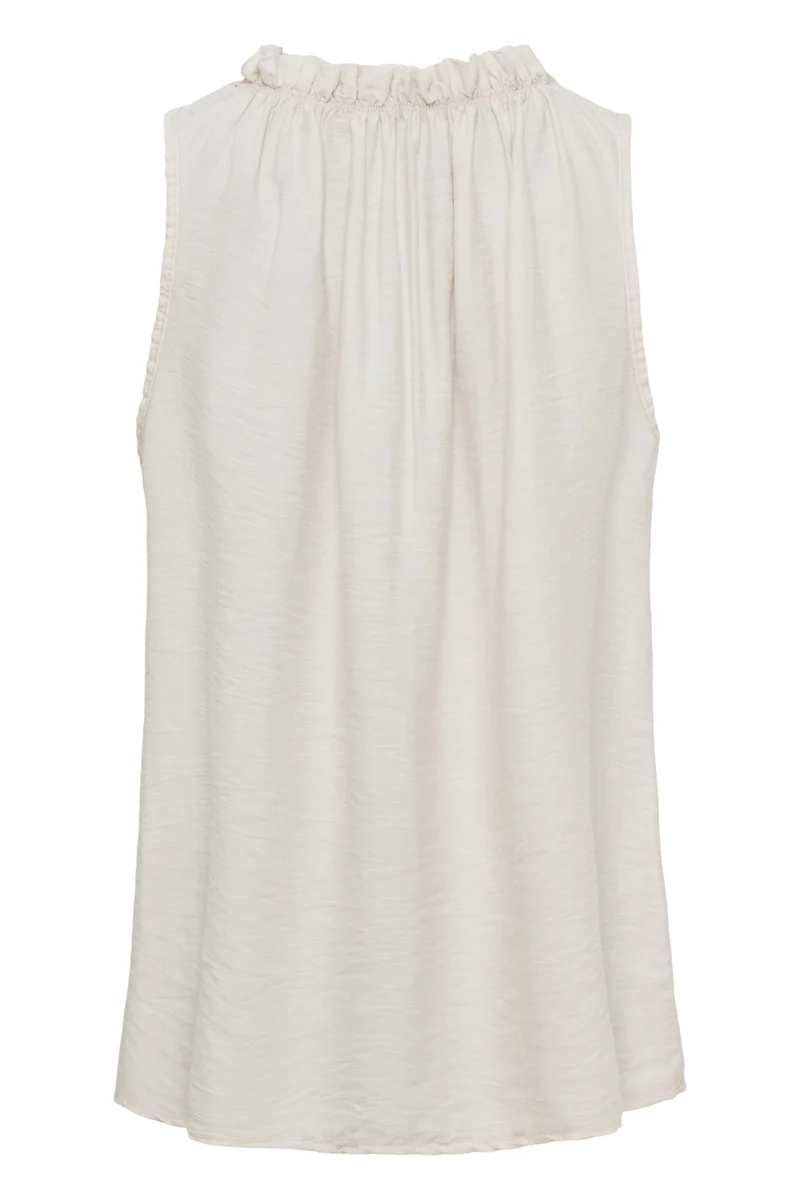 Lucina Solid Top | Beige Solid