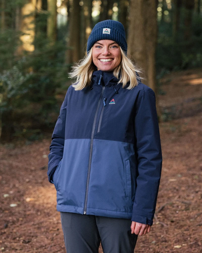 Elevate isolierte wasserdichte Jacke - Tiefes Marineblau