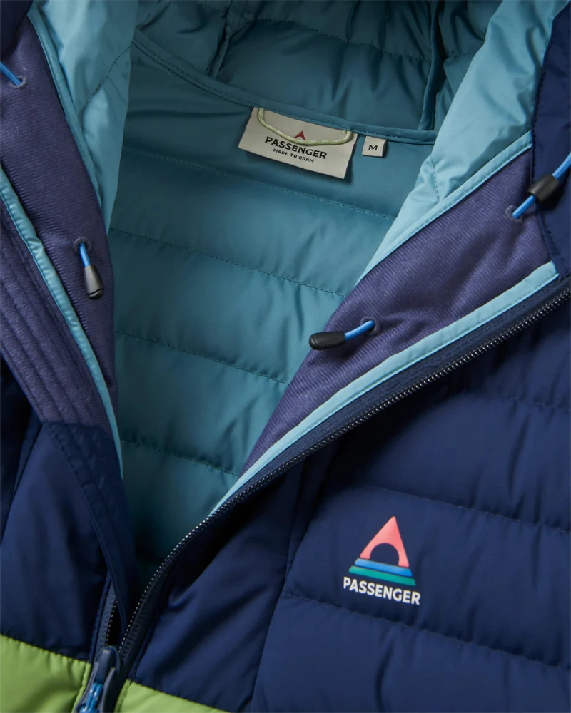 Ashland Daunenjacke - Reiches Marineblau/Birnengrün