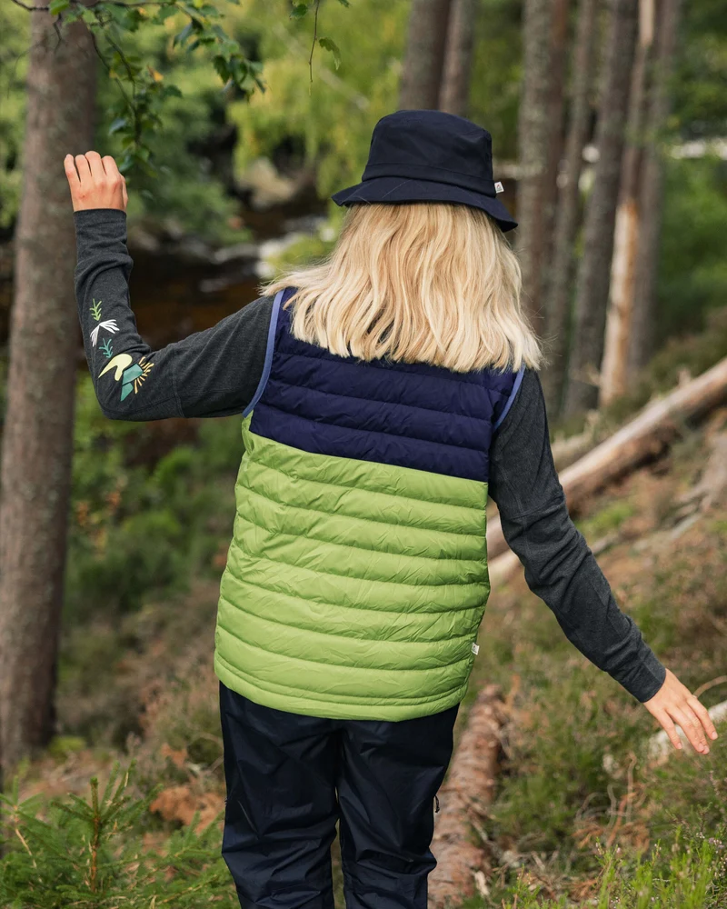 Northstar Daunenweste - Rich Navy/Pear Green/Arctic