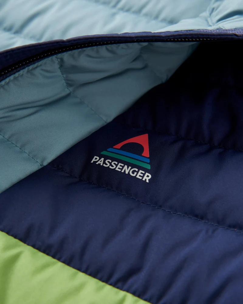 Northstar Daunenweste - Rich Navy/Pear Green/Arctic