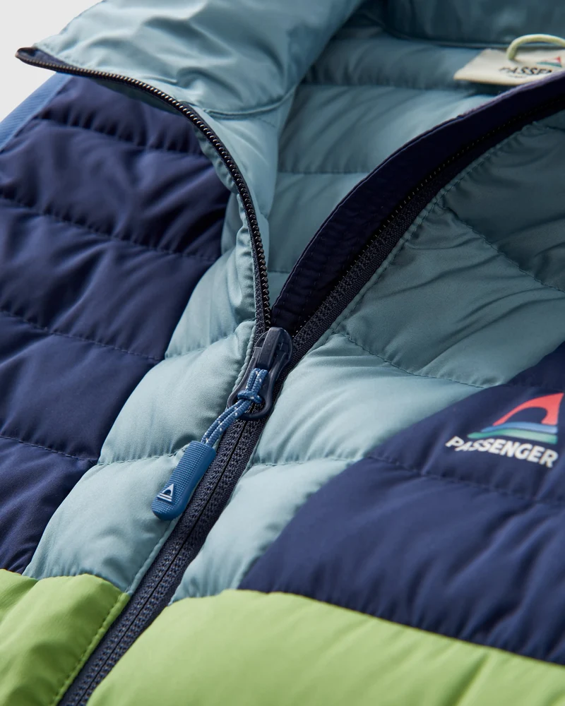 Northstar Daunenweste - Rich Navy/Pear Green/Arctic