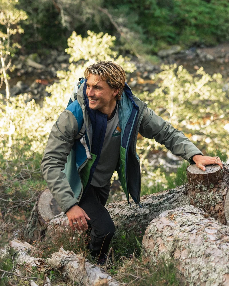 Downpour Wasserdichte Jacke - Tidal Blue/Arctic/Dusty Olive