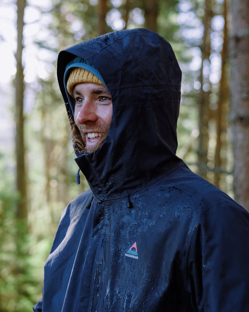 Downpour Wasserdichte Jacke - Sattes Marineblau