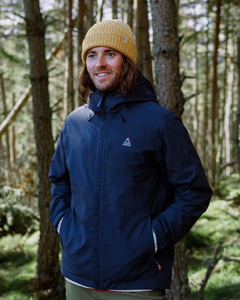 Downpour Wasserdichte Jacke - Sattes Marineblau