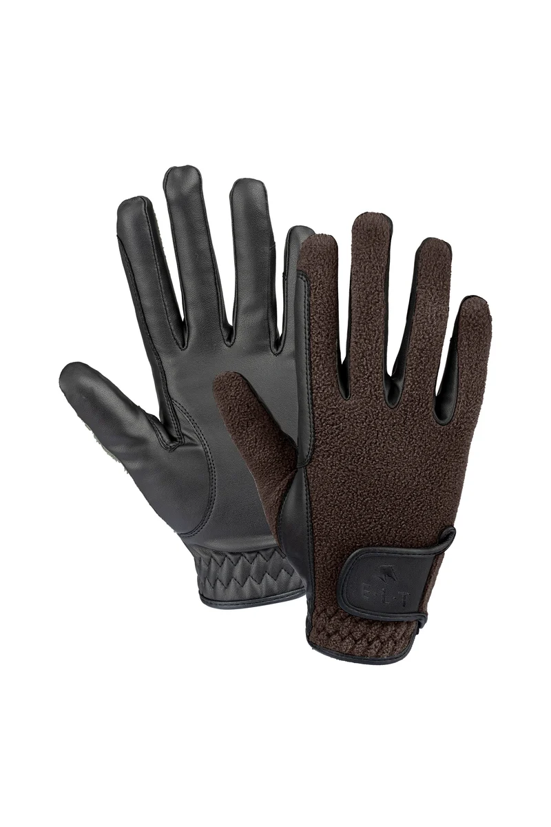 Fleece Winterreithandschuhe Espresso XL