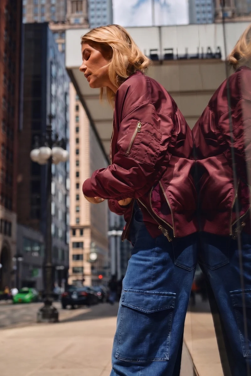 Ruby Bomber Jacket | Cabernet