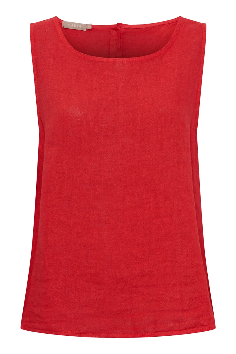 Alessia Linen Top | Inferno