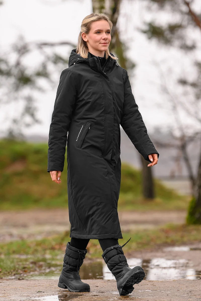 Performance Damen Winterreitmantel Black XXL