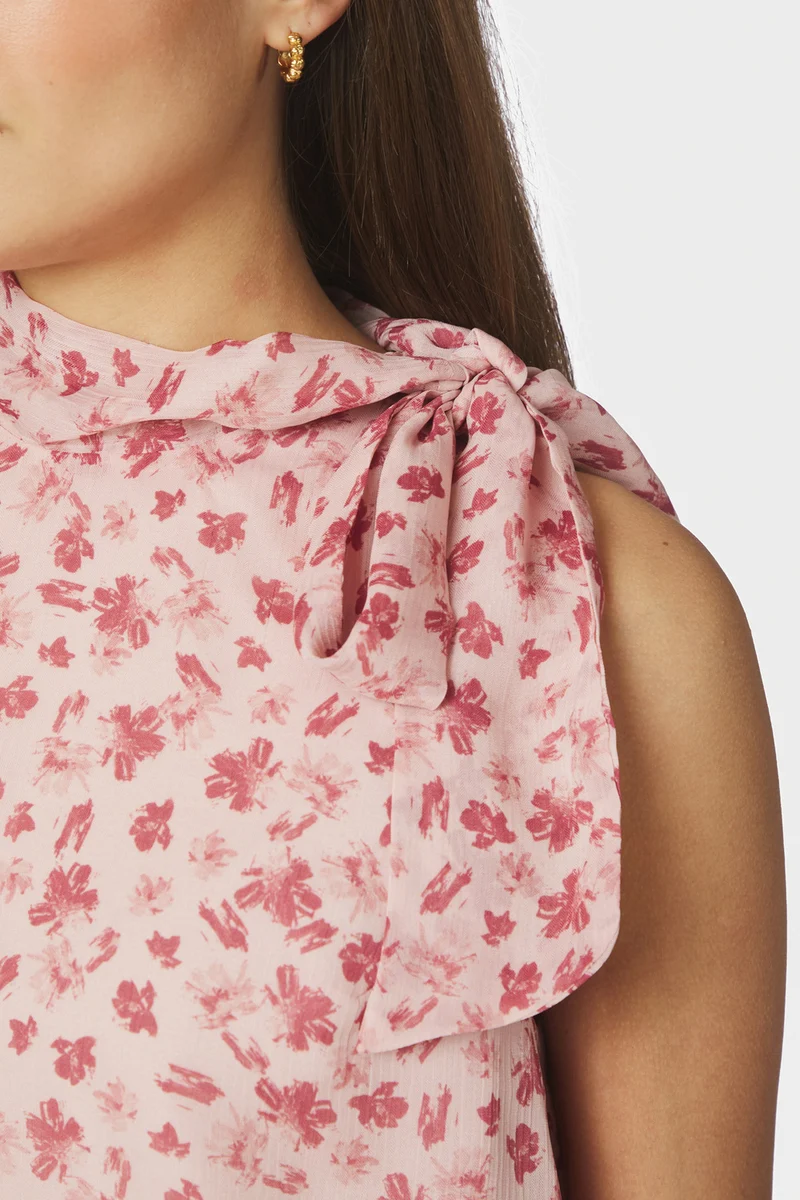 Veda Flower Top | Dusty rose | Top fra Neo Noir
