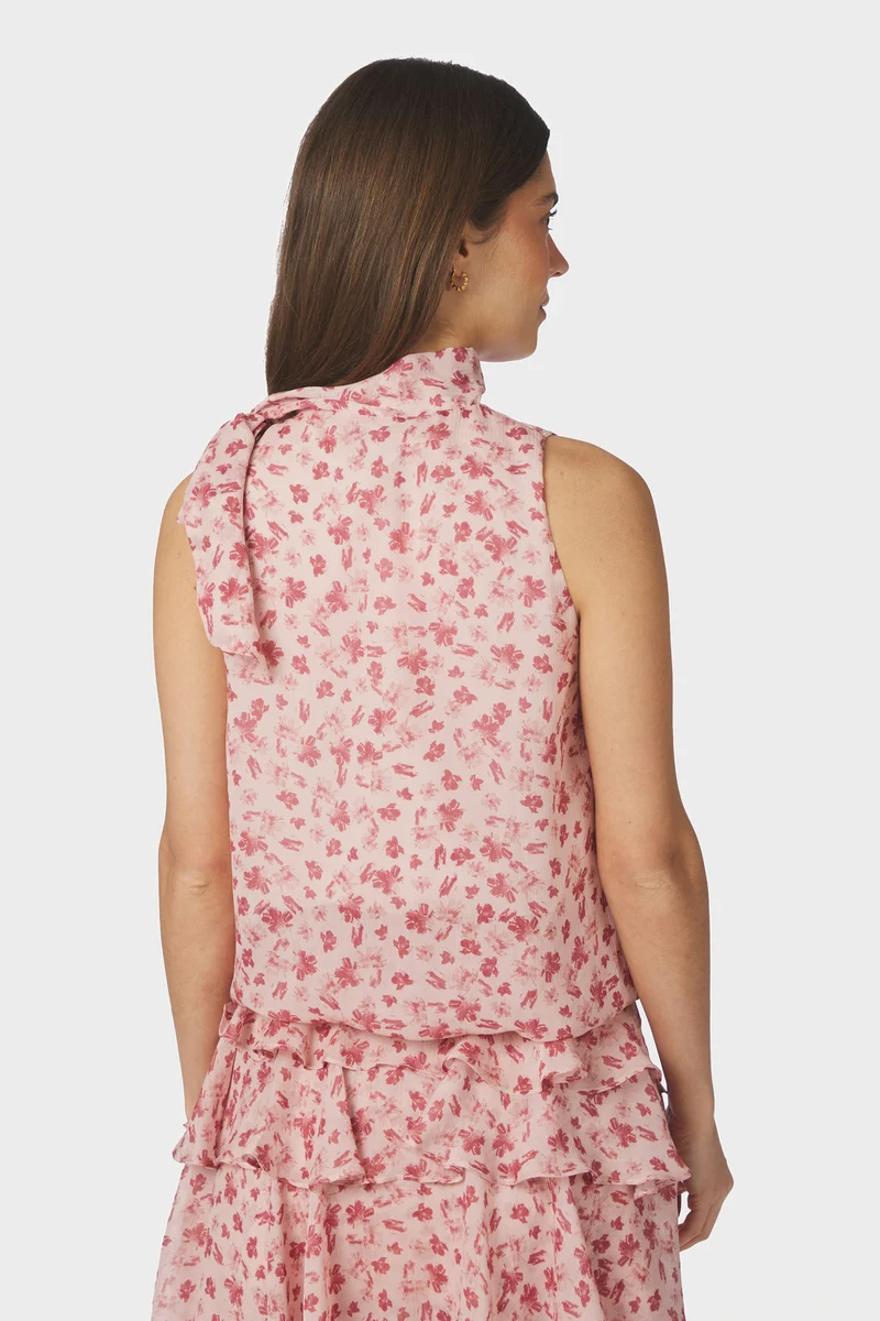 Veda Flower Top | Dusty rose | Top fra Neo Noir